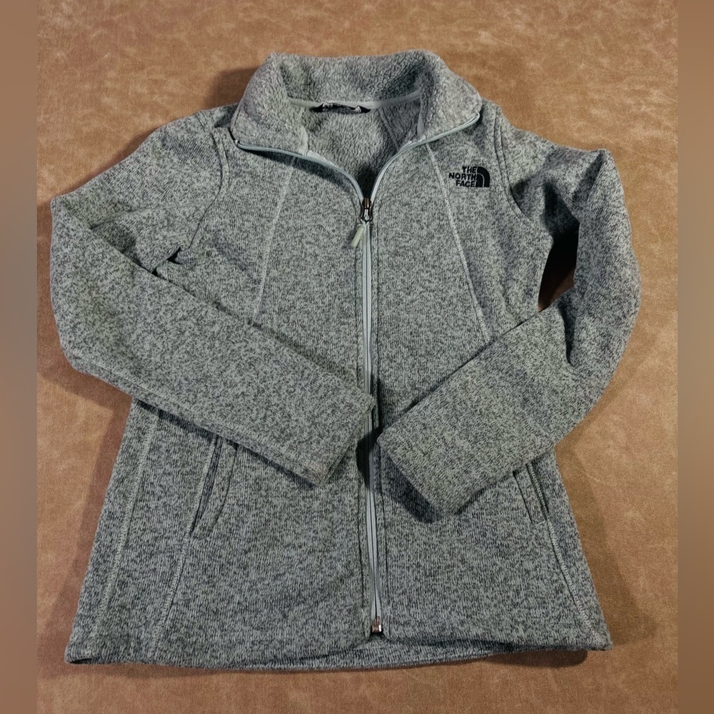 The North Face Teal‎ Full Zip Fleece Jacket Size Small